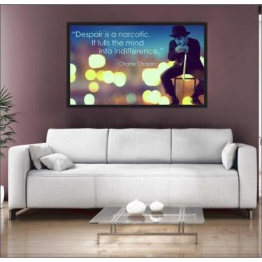 Imagem de Quadro Decorativo Charlie Chaplin Com Moldura Salas Decorações TT01 - 