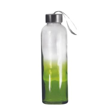 Imagem de Garrafa Agua Squeeze C/ Alça Vidro 500 Ml Colorida - TUUT, Verde