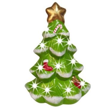 Imagem de Arvore de Natal Porta Vela Pequena Verde Claro de Ceramica - Decore Ca