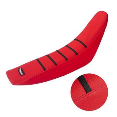 Imagem de Capa De Banco Gripper Biker Crf 230 Anti derrapante, Vermelho / Preto