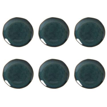 Imagem de Conjunto De Pratos De Sobremesa 06 Peças Orgânico Oceano Porto Brasil