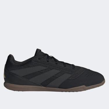 Imagem de Chuteira Futsal Adidas Predator 24 Club Unissex, Preto, Dourado, 44