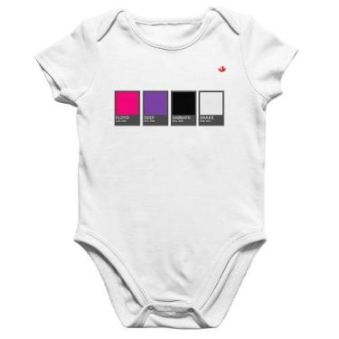 Imagem de Body Bebê Algodão Rock Color Guide - Foca na Moda, Branco, M