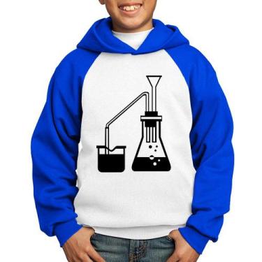 Imagem de Moletom Infantil Química Erlenmeyer e Bequer - Foca na Moda, Branco, A