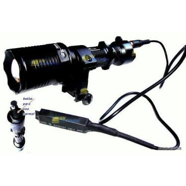 Imagem de Lanterna Tática T6 Xml + Acionamen Remoto 36000 Lumens 12000 - Tática 