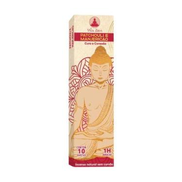 Imagem de Incenso Vila Zen Patchouli Manjericão Caixa C10 Varetas - Lua Mística 