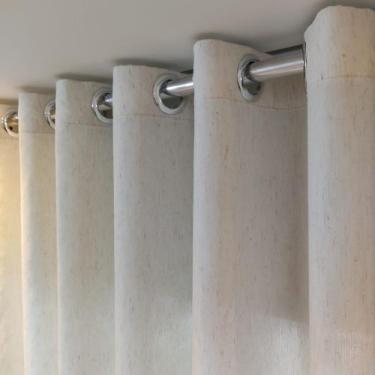 Imagem de Cortina Linho Com Microfibra Para Bastão 6,00x2,60 - Salvatex Confecçõ