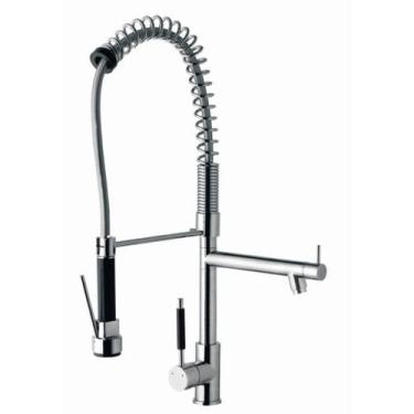 Imagem de Torneira Monocomando Bica Baixa Cozinha Gourmet Cromada Kelly - KELLY 