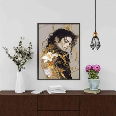 Imagem de Quadro Decorativo Arte Michael Jackson 24x18cm - Quadros On-line, Mold
