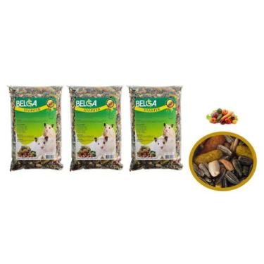 Imagem de Kit 4 Rações para Hamster, Gerbil, Topolino, Rato de laboratório, Merc