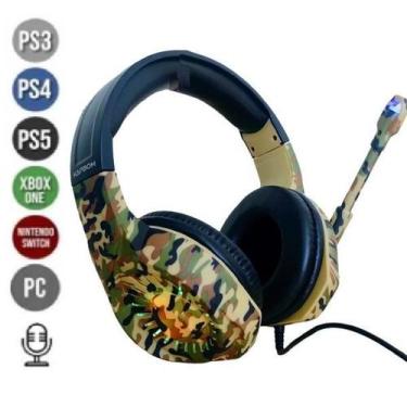 Imagem de Headset Gamer Kapbom Ka-908 Com Luz Led Rgb Youtubers
