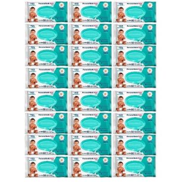 Imagem de Kit 24 Toalha Umed. Personalidade Baby Plus 50Un  Eurofral - Eurofral 