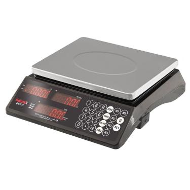 Imagem de Balança Digital Comercial Balmak QUICK 3 em 1 Prato Inox com Bateria Bivolt QUICK33B