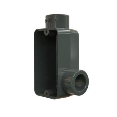 Imagem de Condulete Pvc Cinza Sem Rosca Lr 3/4 Sem Tampa Lrcsr - 15 Wetzel, Cinz