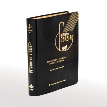 Imagem de Bíblia Obreiro Luxo Capa de Sintético Ovelha Preto