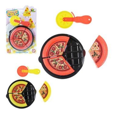 Imagem de Kit Cozinha Infantil Pizza De Corta + Carretilha / Cortador - Ark Toys