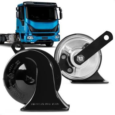 Imagem de Par Buzina Automotiva Fiamm Eurocargo  Kbc 99 2t Agudo Grave 12v Carac
