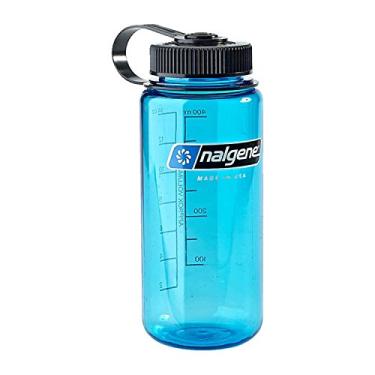Imagem de Nalgene Garrafa de água Tritan Wide Mouth sem BPA, azul, 473 ml