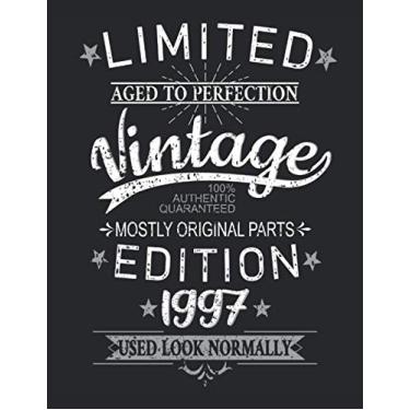 Imagem de 24. Geburtstag Limited 24 Jahre Edition 1997 Graphic Deko Vintage: RÄTSELBUCH - Lustiges Retro Geburtstags Geschenk, Geschenkidee - A4 (8,5x11) - 101 ... Sketch, Planer, Geburtstag, Jahrgang, Spruch