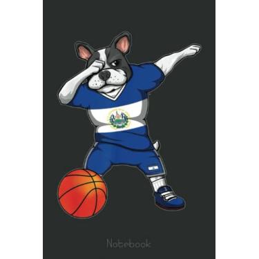 Imagem de Dabbing French Bulldog El Salvador Basketball Fans Notebook: A blank lined basketball notebook 6x9 in 110 Pages that makes a fun basketball gift for ... women's basketball, team basketball gifts