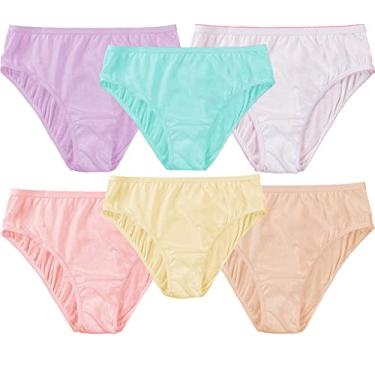 Imagem de Husviuxin roupa íntima feminina descartável para viagens em hospital - calcinha 100% algodão (10 unidades) (quadris grandes de 42 a 46 polegadas) multicolorida