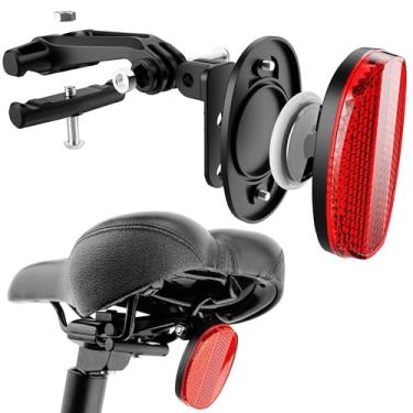Imagem de CITYWAY Suporte oculto para bicicleta AirTag, capa furtiva para Apple Airtag com refletores de bicicleta, suporte de selim antifurto para mountain bikes e scooters