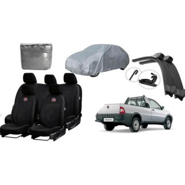 Imagem de Conjunto de Capa de Couro Strada 1998-2004 + Proteção Completa + Limpa