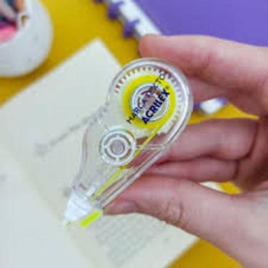 Imagem de Marca Texto Fita Acrilex 5MM x 3M Amarelo Limão