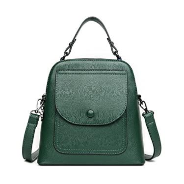 Imagem de Mochila Feminina Pequena Bolsa De Ombro Feminina Mochilas Para Meninas Adolescentes Mochila Escolar Mochila Feminina Bolsas(Green)