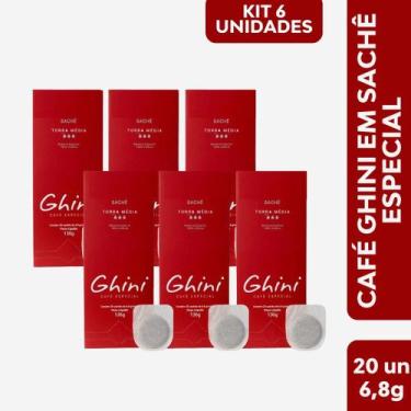 Imagem de Kit Café Ghini em Sachê 20 Unid - 6 Pacotes
