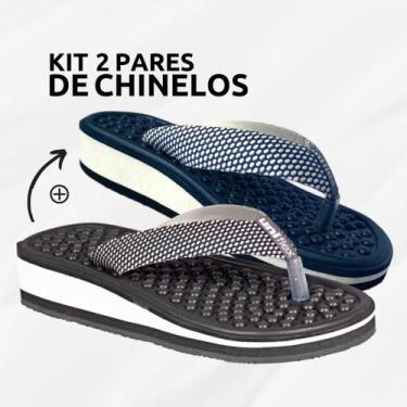 Imagem de Kit 2 Pares Chinelos Ortopédicos Massageador Para Esporão - UNIFLEX, 3