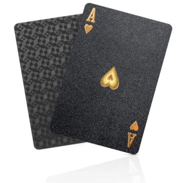 Imagem de Black Diamond Playing Cards - Waterproof Deck for Magic, Poker, and Casino Fun. Ideal for Parties and Special Occasion Gifts (Black Diamond, 1 Deck)