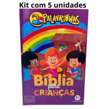 Imagem de Bíblia para Crianças 3 Palavrinhas capa brochura Ciranda Cultural Atac