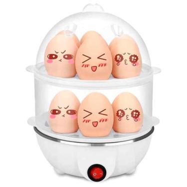 Imagem de Cozedor de Ovos e Legumes Preparo Saudável e Rápido - BIVOLT