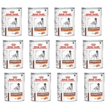 Imagem de COMBO 12 LATAS - Ração Úmida Royal Canin Gastrointestinal Low Fat para