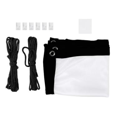 Imagem de Tela de projeção 16:9, tela de projeção branca sem vincos, tela de projeção dobrável macia para sala de aula de home theater (100 pol.)