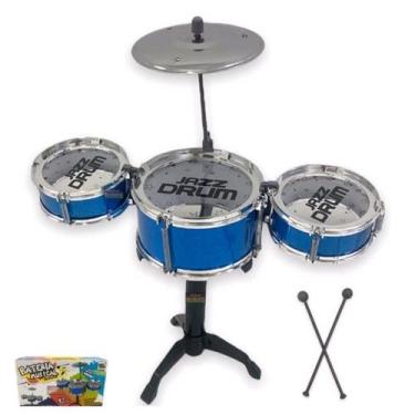 Imagem de Mini Bateria Musical Brinquedo Educativo interativo Crianças Bebes Inf