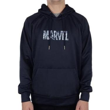 Imagem de Blusa Moletom Masculina Mooncity Marvel Marinho - 5540018-Masculino