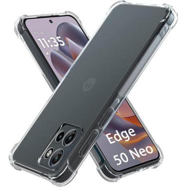 Imagem de Capa Capinha Case Silicone TPU para Motorola Moto Edge 50 Neo Transpar