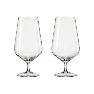 Imagem de Taça de Cristal Bohemia Para Cerveja 380 ml Sandra 2 Peças - Bohemia C