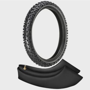 Imagem de Kit Pneu + Camara Crf 230 Ttr 230 Klx Ktm 80/100-21 Dianteiro Cr400 Vipal