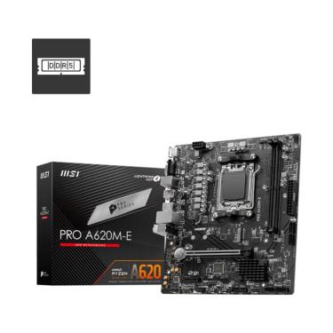 Imagem de Placa Mãe msi pro A620M-E (AM5 - DDR5 6800 + oc) - Chipset amd A620 - Slot M.2 - hdmi/vga - Micro atx