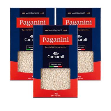 Imagem de Kit 3X: Arroz Italiano Carnaroli Paganini 1Kg