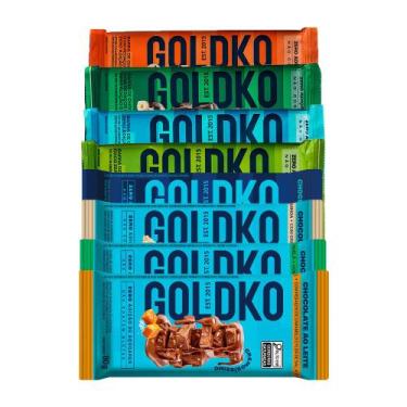 Imagem de Kit Degustação - Barras de chocolate zero adição açúcares 80g - Goldko