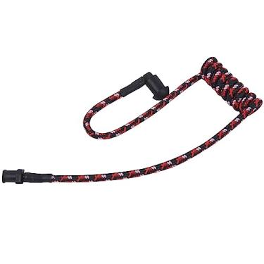 Imagem de Pdflie Substituição de tubo de bobina de fibra de tecido trançado de malha para fone de ouvido acústico de rádio Walkie Talkie (preto, vermelho, rosa com fio)