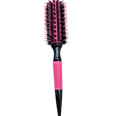Imagem de Escova rosa nuance com cerdas naturais de javali, Tam 3