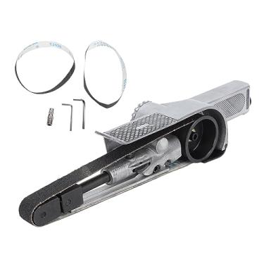 Imagem de Lixadeira pneumática Velocidade ajustável Smooth Grinding Angle Grinder Ferramenta pneumática para móveis Indústria de madeira Alumínio Material 520x20mm Sand Belt Tamanho