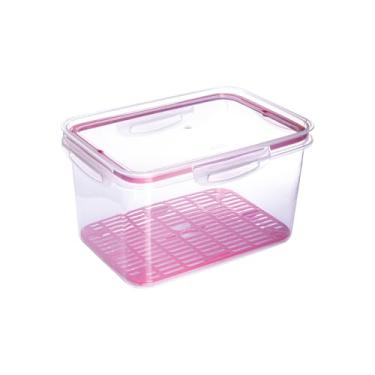 Imagem de Pote Trava Mais Retangular 4L C/Escorredor Plasútil