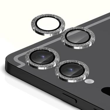 Imagem de Zeking (Conjunto de 2 protetores de lente para câmera Samsung Galaxy Tab S9 Ultra/Tab S9 Plus/S9 FE Plus, claridade HD, vidro temperado 9H com borda de alumínio, capa de lente de metal individual