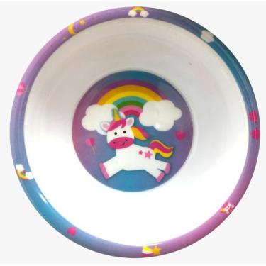 Imagem de Prato Tigela Refeição Infantil Princesas Unicórnio Animais - Ecos